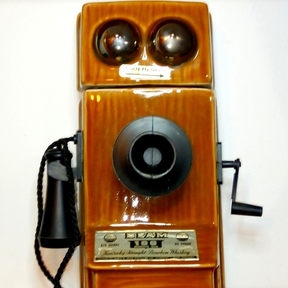 1975 Jim Beam Decanter Antique Trlephone - Picture 1 of 13